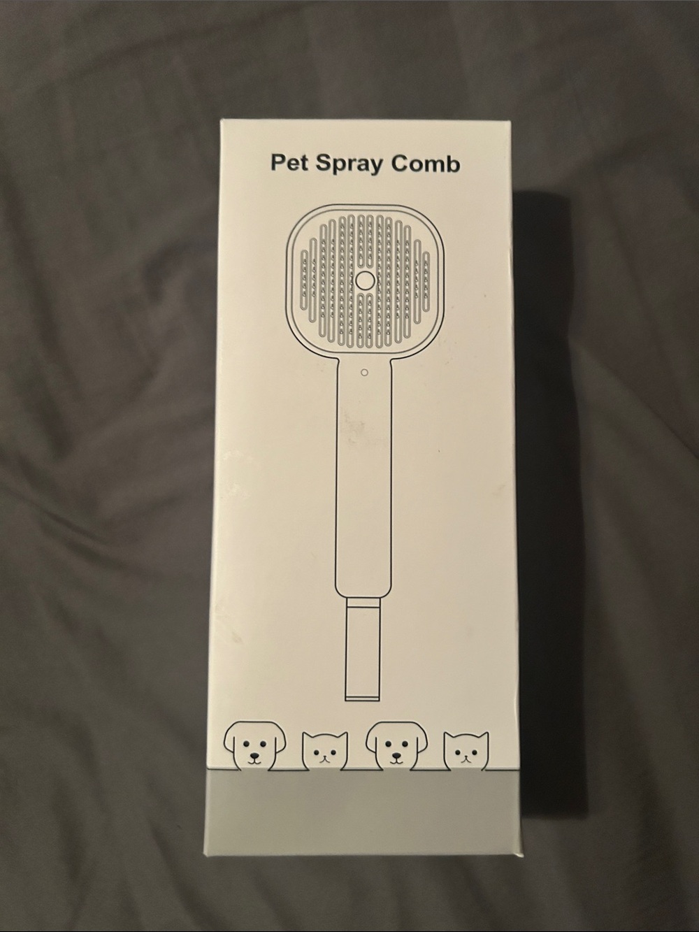 White Pet Spray Comb Grooming Tool